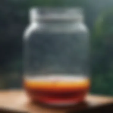 Diagram showcasing condensation process in the Rain in a Jar experiment