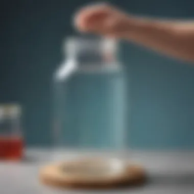 Setting Up the Experiment Demonstration of the Rain in a Jar experiment setup
