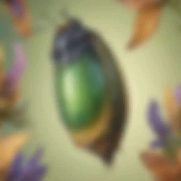 Close-up of Butterfly Emerging from Chrysalis