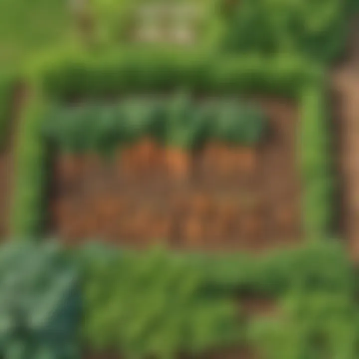 Colorful diagram of a vegetable garden with carrots