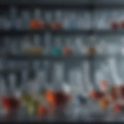 Elegant Laboratory Glassware Arrangement