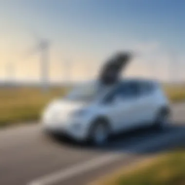 Wind Turbines Attached to Electric Vehicle