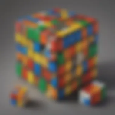 Illustration showcasing Rubik's Cube solving techniques