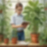 Engaging biology experiment showcasing plant growth