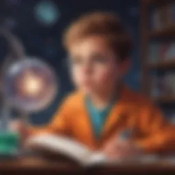 Curious Kid Exploring Science Project
