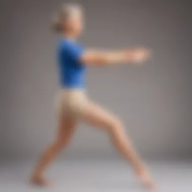 Elegance in Motion: Mastering Deep Knee Bends Senior woman demonstrating advanced deep knee bend posture
