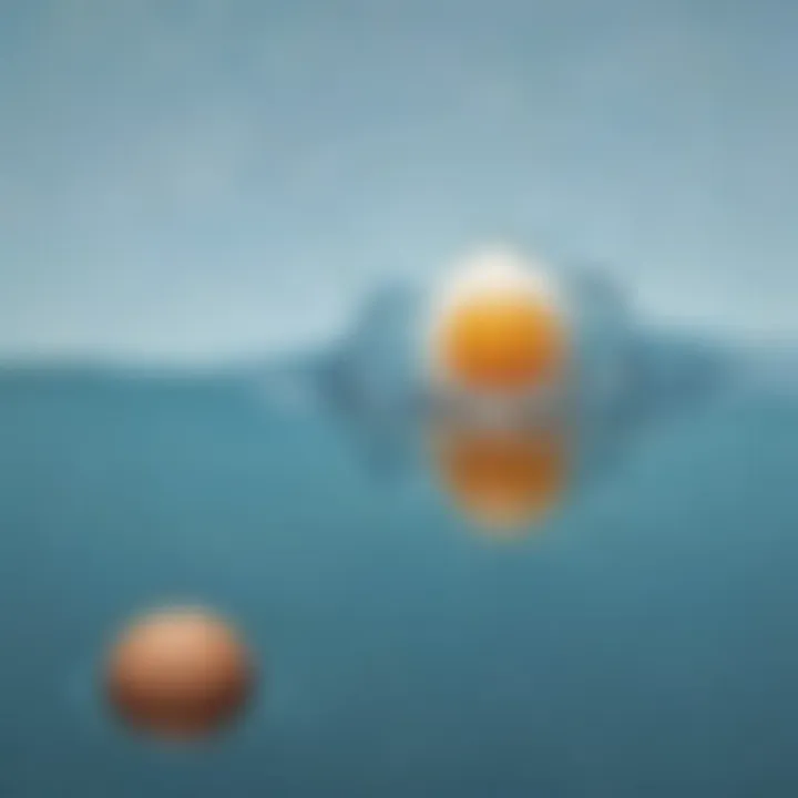 Egg sinking in plain water