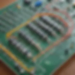 Expertly soldered electronic components on a breadboard