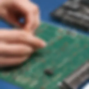 Precision Soldering for Circuit Assembly Illustration depicting soldering techniques for circuits