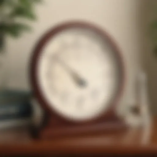 Sophisticated Hygrometer Displaying Home Humidity Levels