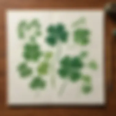 Nature-Inspired St. Patrick's Day Art Nature-inspired St. Patrick's Day art project using leaves and clovers