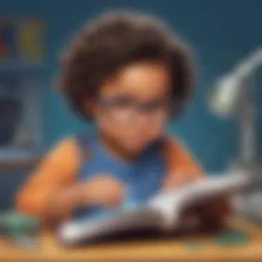 Tech Engagement Preschooler engaged in a STEM book about technology