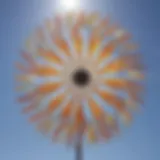 Innovative Solar-Powered Sun Rays Wind Spinner