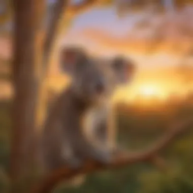 Sunset Over Koala Conservation Area