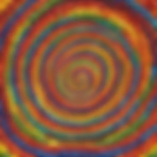 Colorful Skittles in a mesmerizing swirl pattern