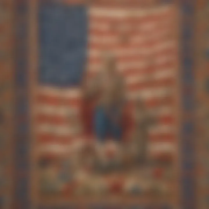 Symbolic Tapestry: Weaving Patriotic Narratives