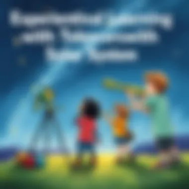 Experiential Learning with Telescopes A group of children observing stars through a telescope