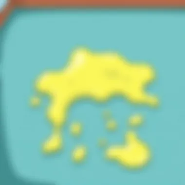 A clean carpet showing no traces of slime after treatment