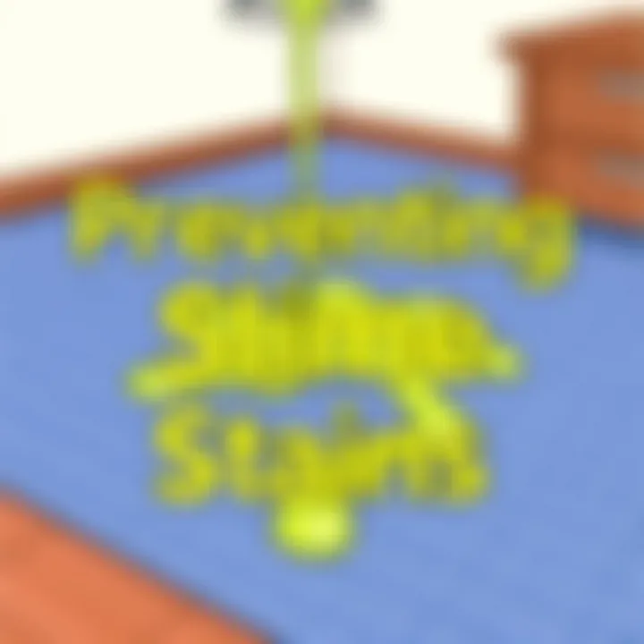 Preventive measures for slime stains on carpets