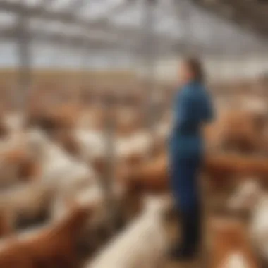 Innovative livestock handling system designed by Temple Grandin, reflecting her scientific contributions.