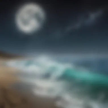 Tidal Dynamics A diagram illustrating the tidal effects of the moon on Earth’s oceans