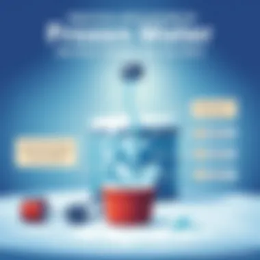 Infographic illustrating practical applications of frozen water