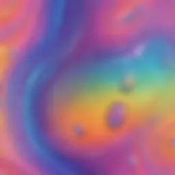 Mesmerizing iridescent slime texture