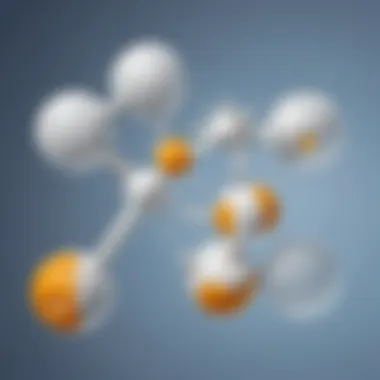 Molecular structure of citric acid and sodium bicarbonate