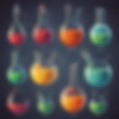 Types of Chemical Reactions Visual representation of various types of chemical reactions.