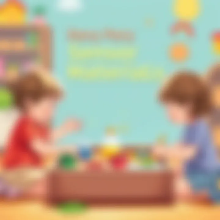 Creative Play with Sensory Materials Children engaging in creative play with sensory materials at a daycare.