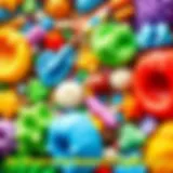 Diverse Textures in Sensory Exploration A vibrant sensory table filled with diverse textures and materials for exploration.