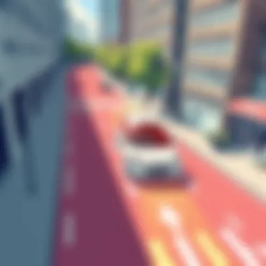 Autonomous vehicle navigating urban environment