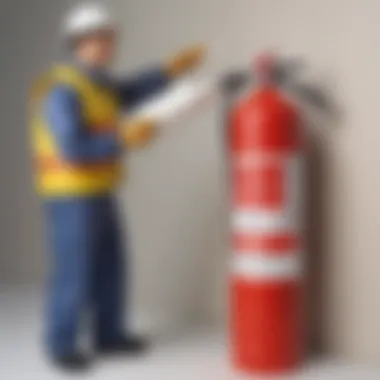 Safety measures for handling foam extinguishers