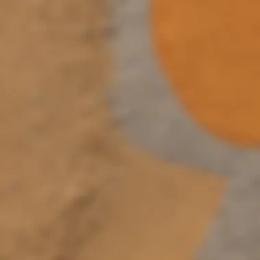 Visual representation of optimal ratios for sand and cement in construction