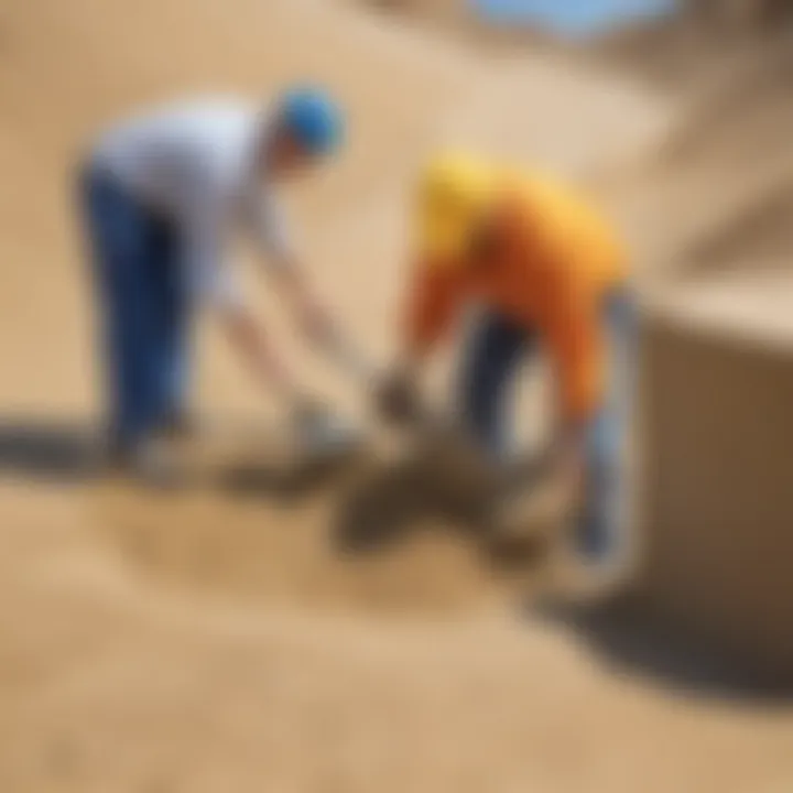 Common troubleshooting issues in sand and cement mixtures with solutions