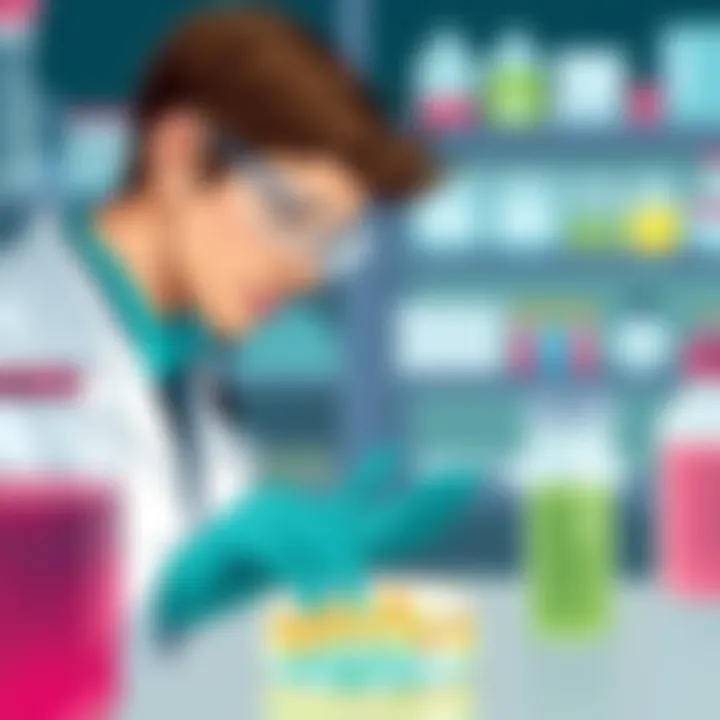 Researcher analyzing bacteria from a petri dish