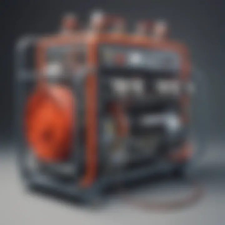 Illustration demonstrating generator voltage regulation