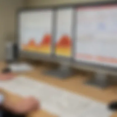 Analyzing Seismographic Data for Insights Data analysis on a computer screen related to seismic data
