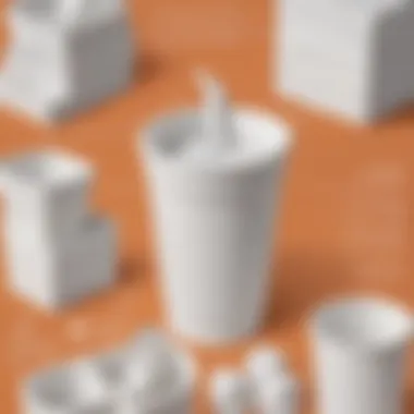 Infographic on the production process of Styrofoam