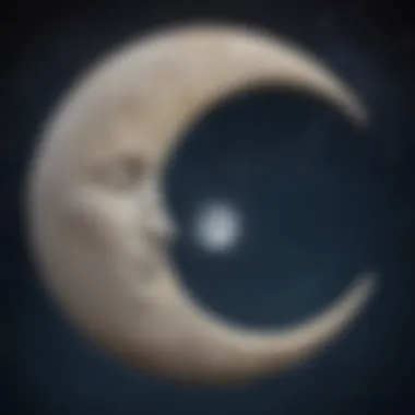 New Moon: A Symbol of New Beginnings New Moon phase in a starry night sky