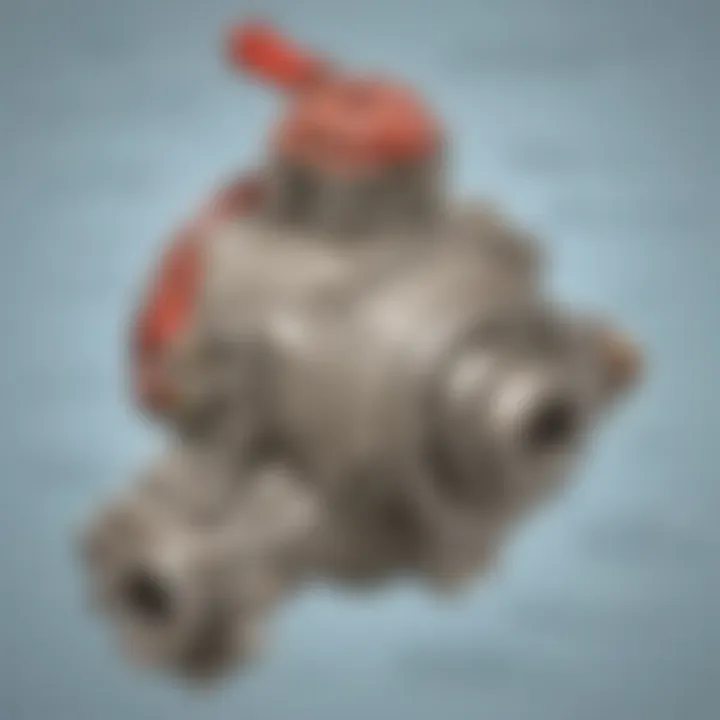 Schematic diagram detailing the components of a water lifter pump, highlighting its design and mechanics.