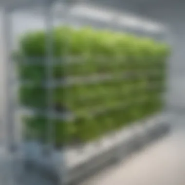 Innovative hydroponic setup with advanced growth monitoring technology