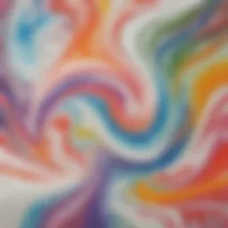 Vibrant Swirling Patterns in Shaving Cream Experiment