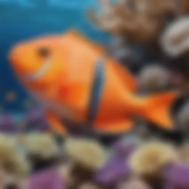 Colorful Coral Reef Fish Vibrant schools of tropical fish in a coral reef