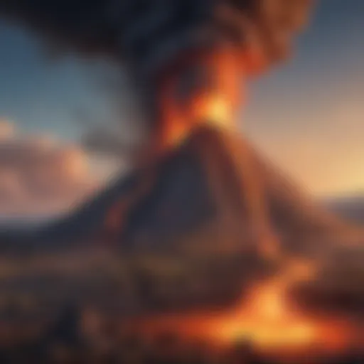 Volcanic eruption model